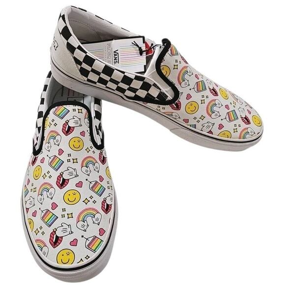 Vans ~Men\'s 11~ Flour Shop Icon Checker Board Classic Slip on Shoes Sneakers NEW main image 13